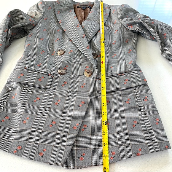 Brooks Brothers Floral Glen Plaid Double Breasted Blazer - Picture 14 of 17